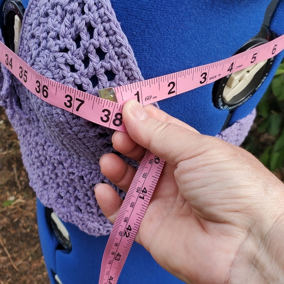 Summer Crop Halter Crochet Boho Retro 70s Festival Top - Picture 5 of 8